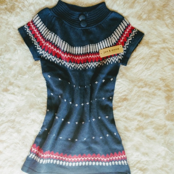Jon & Anna Dresses & Skirts - NWT Blue & Blush Sweet Sweater Dress